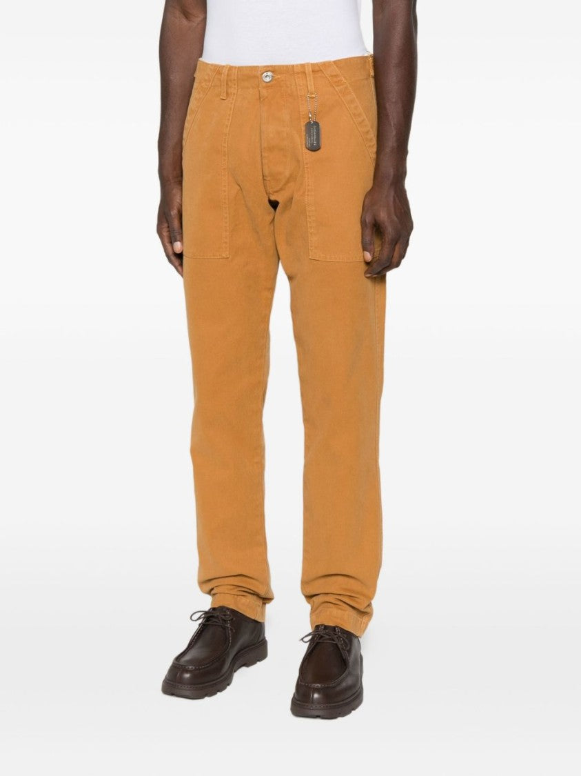 Chesapeake's Relaxed Fit Brown Trousers With Functional Pockets
