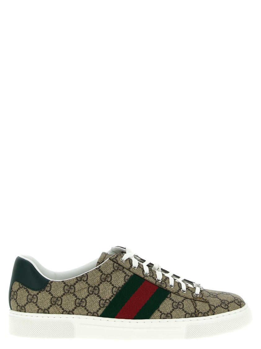 Gucci Low-Top Sneakers In Gg Supreme Fabric