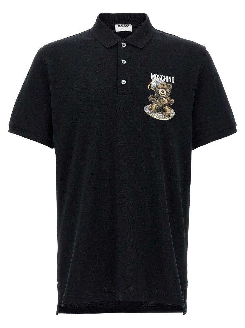 Moschino Piqué Cotton Polo Shirt