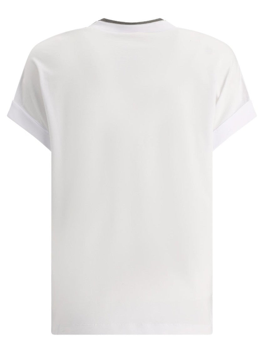 Brunello Cucinelli Relaxed Fit V-Neck T-Shirt