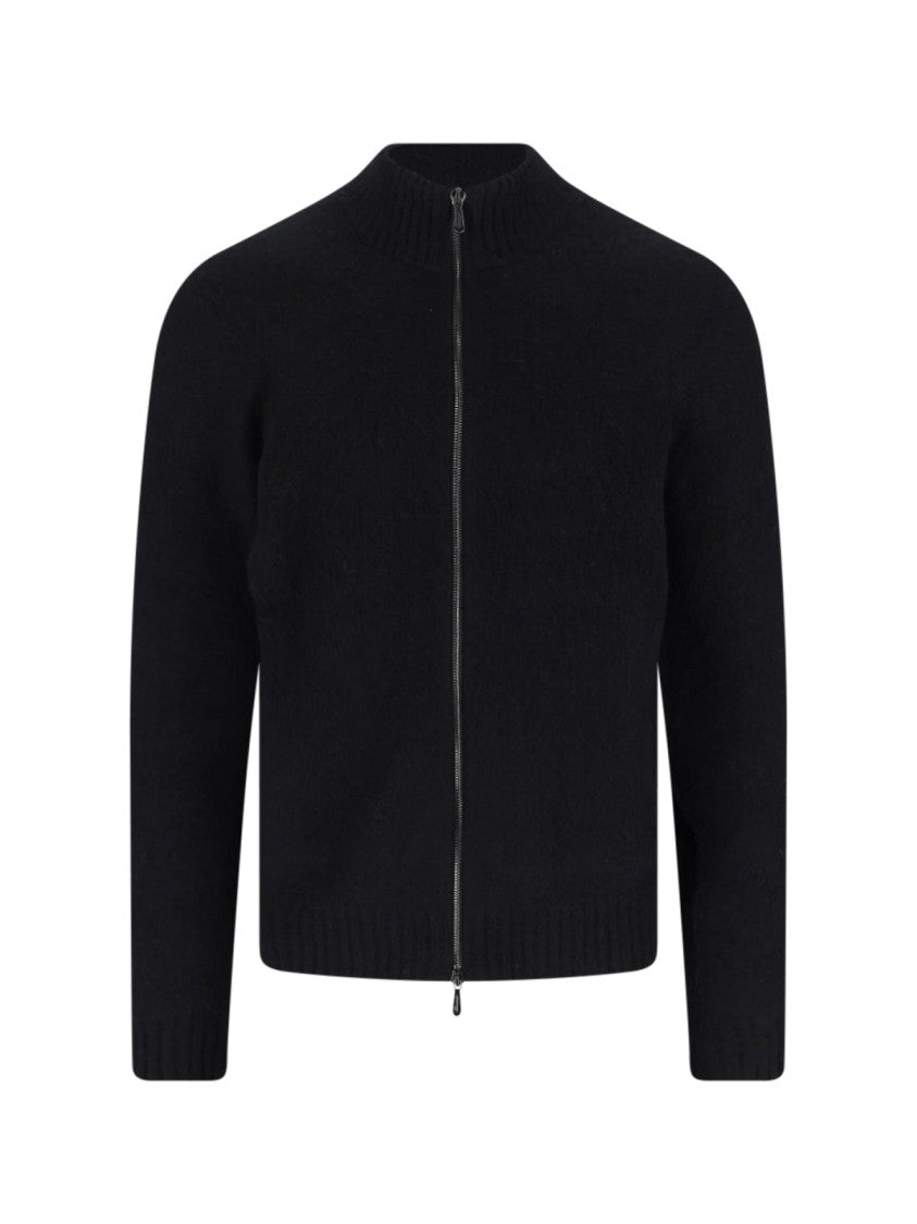 Drumohr Classic Black Sweater With Round Neckline