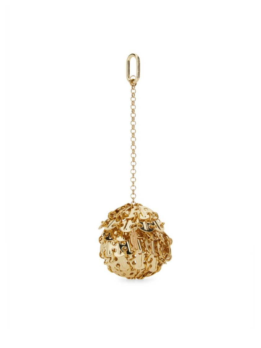 Rabanne Intricately Designed Brass Keychain Charm