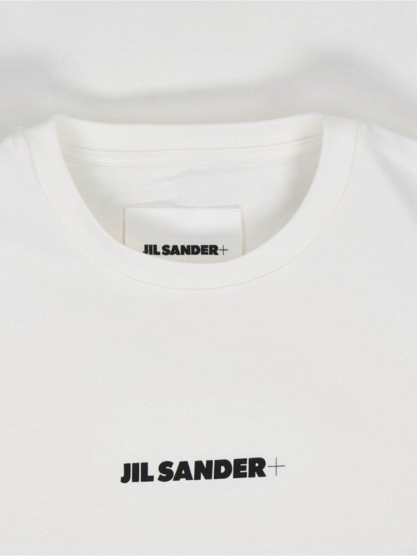 Jil Sander White T-Shirt With Subtle Logo