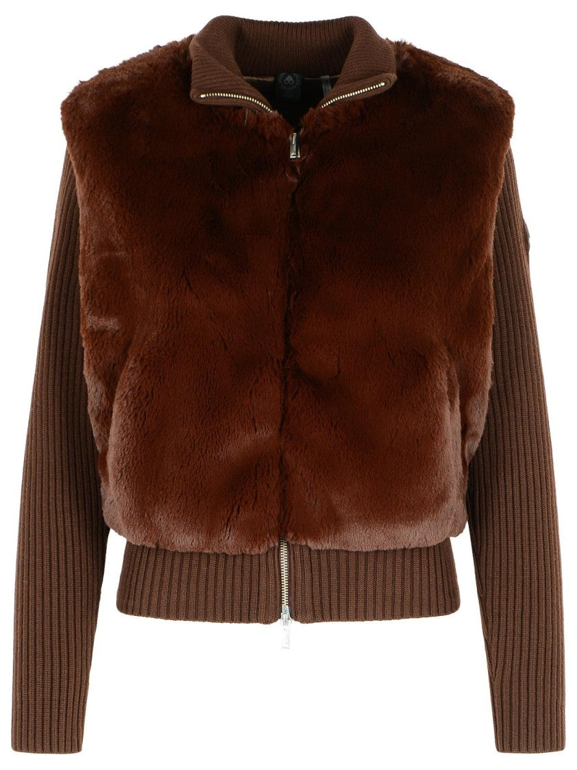 Moose Knuckles Caffè Faux Fur Jacket