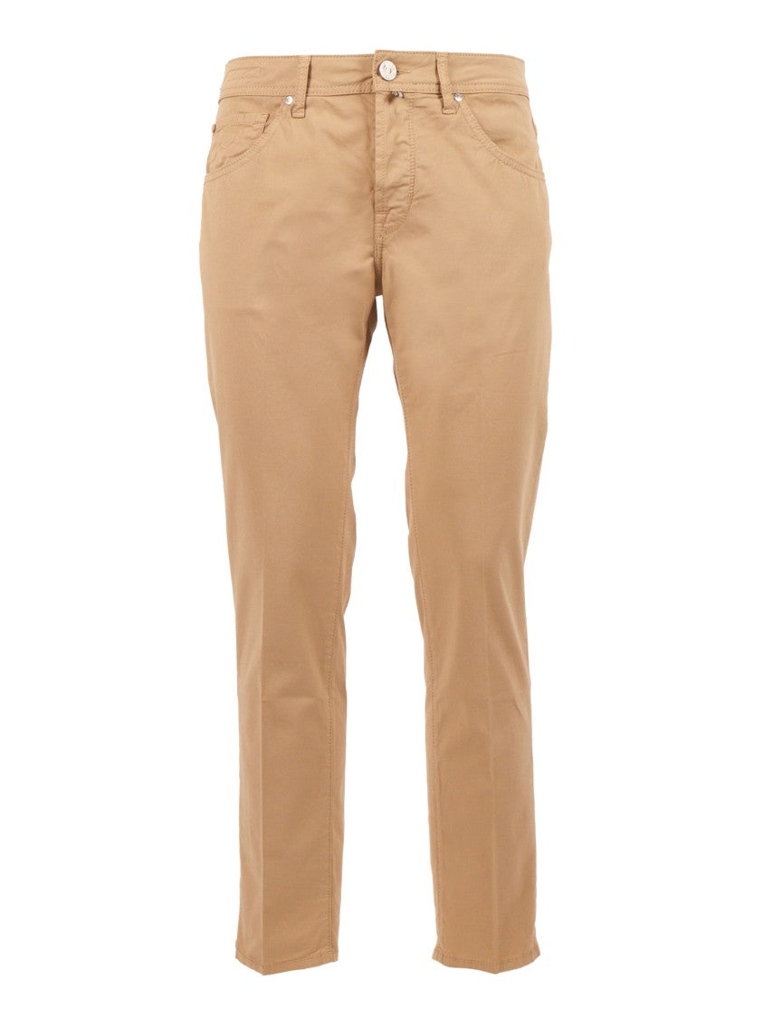 Jacob Cohen Scott Cropped Slim Fit Straight-Leg Pants