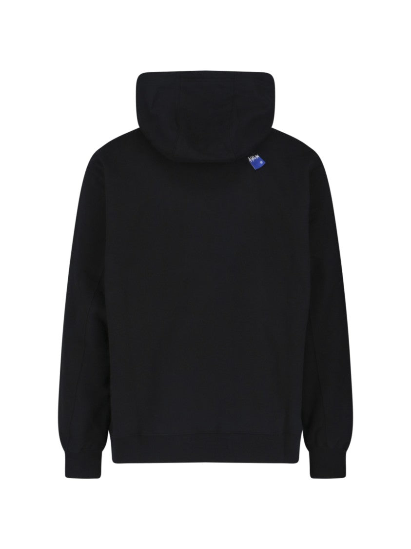 Ader Error "Trs" Logo Sweatshirt, In Black Cotton