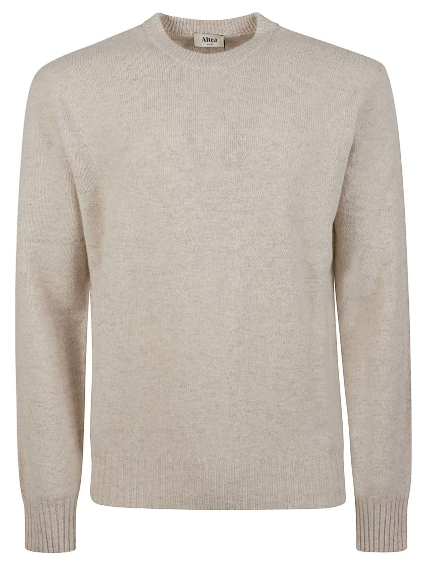 Altea Round Neck Ribbed Virgin Wool Sweater