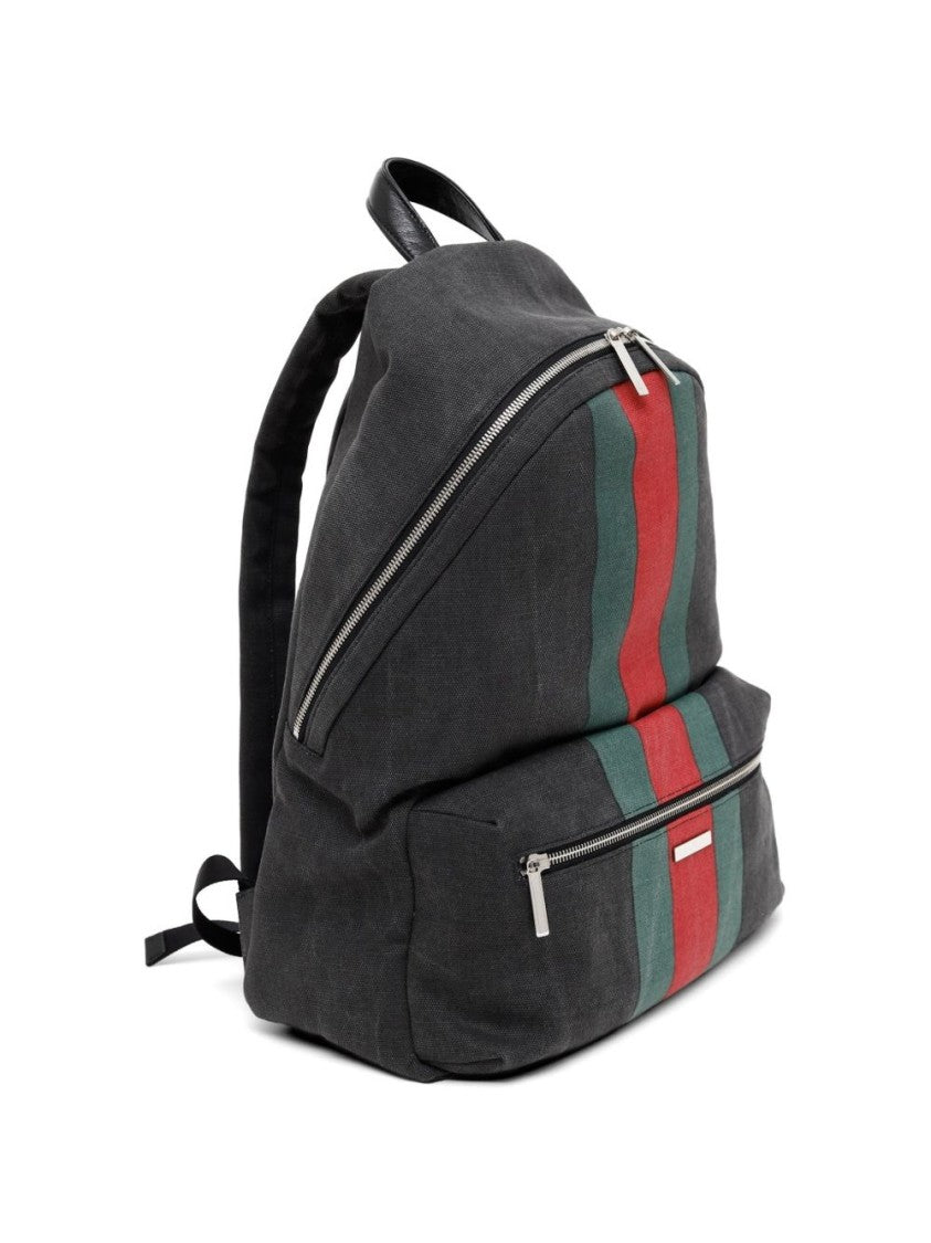 Gucci Vertical Stripe Monogram Canvas Backpack