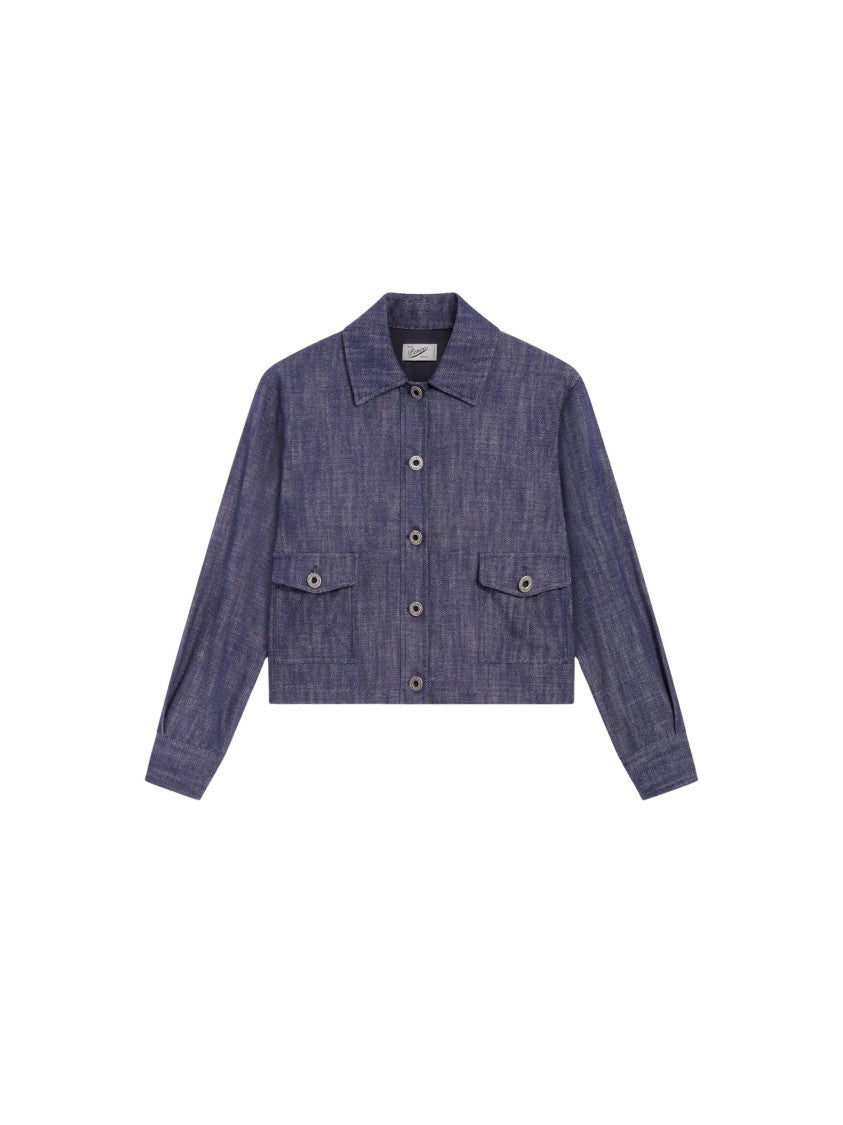 Pence Ambra Spicy Blue Denim Overshirt