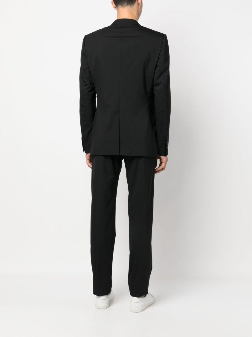 Dolce & Gabbana Tailored Black Suit With Notch Lapels