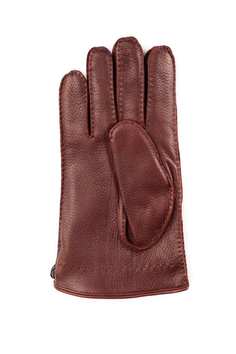 Orciani Artisanally Crafted Brown Leather Gloves