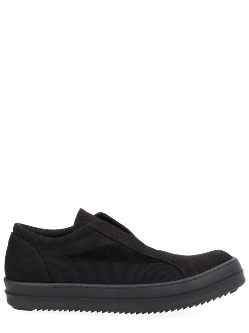 Drkshdw By Rick Owens Black Laceless Vintage Sneaks Slip-On Sneakers