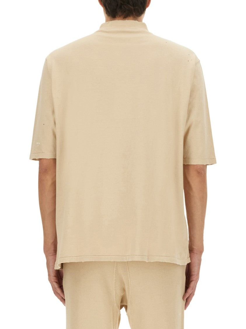 Maison Margiela Oversized Cotton T-Shirt With Subtle Logo