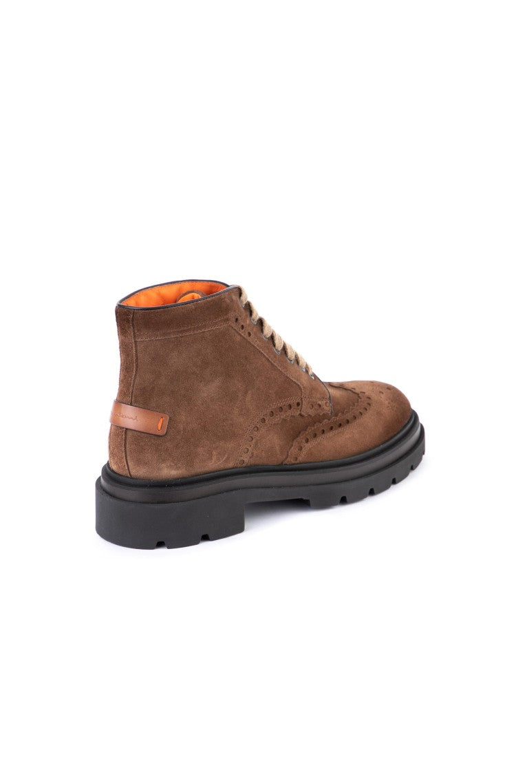 Santoni Breakout Suede Ankle Boots