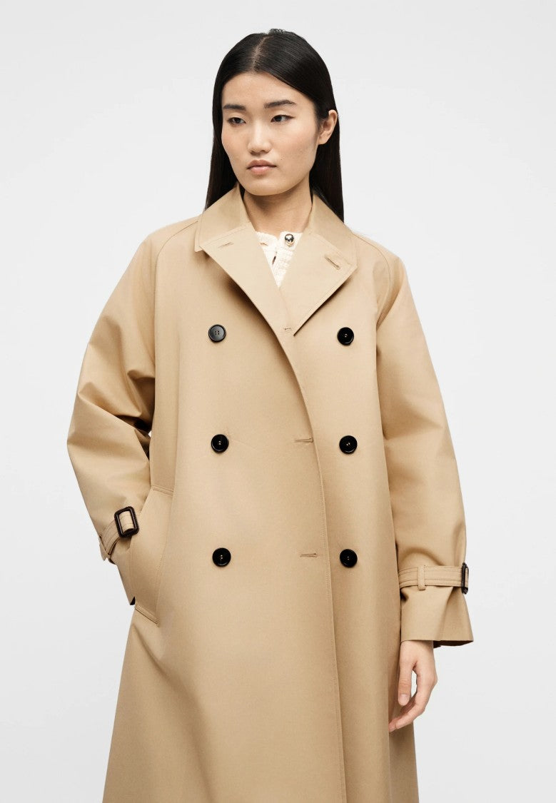 Max Mara Beige Cotton Blend Trench Coat