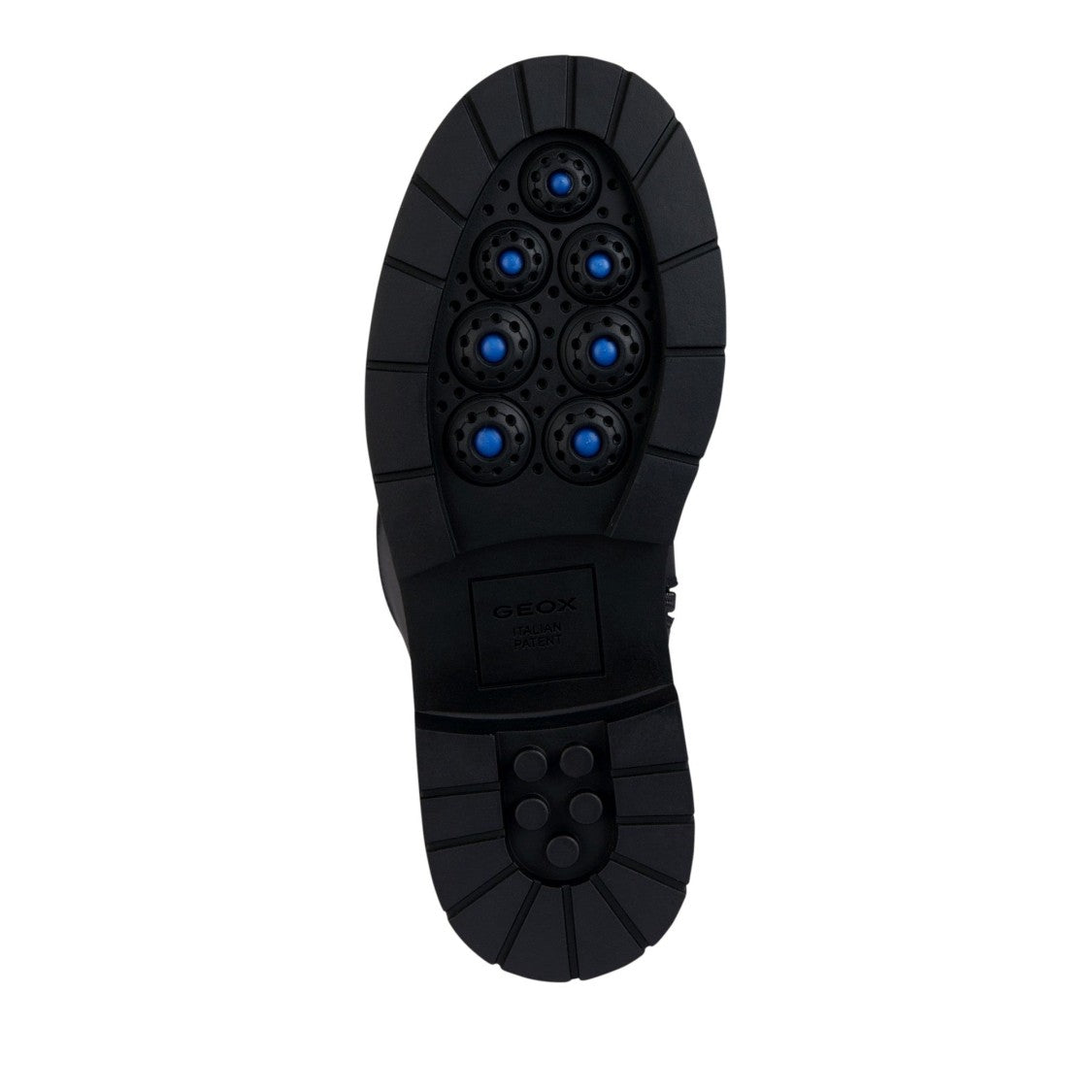 Geox Black Spherica Ec7 Textured Sole Zipper Leather Boots