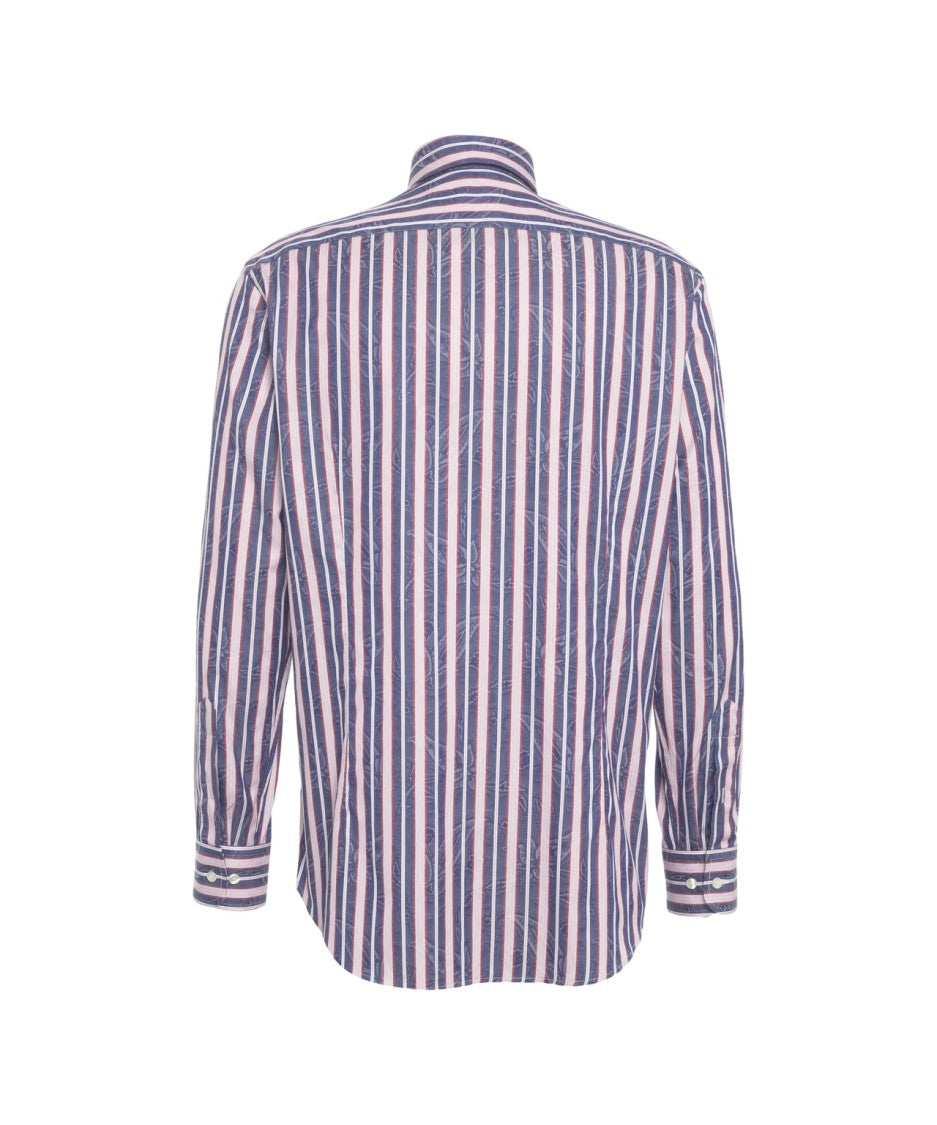 Etro Striped Shirt With Logo Embroidery