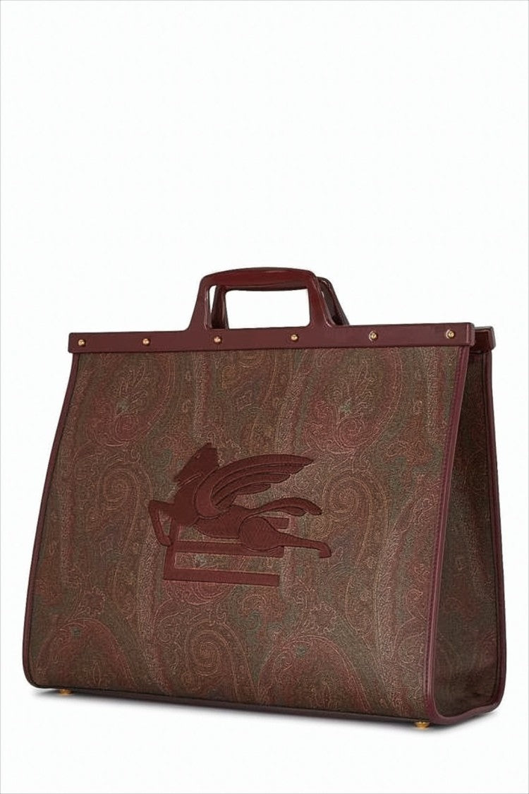 Etro Structured Paisley Tote Bag