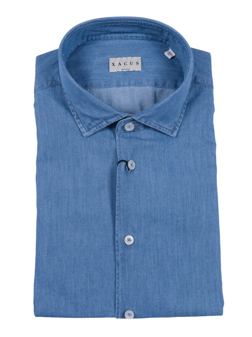 Xacus Button-Down Cotton Shirt