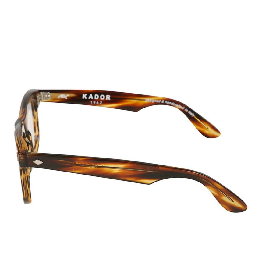 Kador Voyager Classic Rectangular Tortoiseshell Sunglasses With Metal Accents