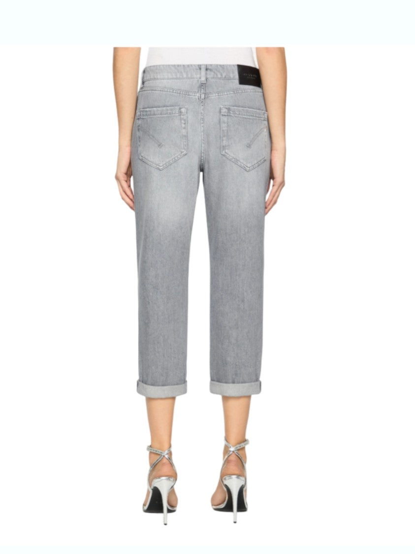 Dondup Loose Fit Ankle-Length Jeans