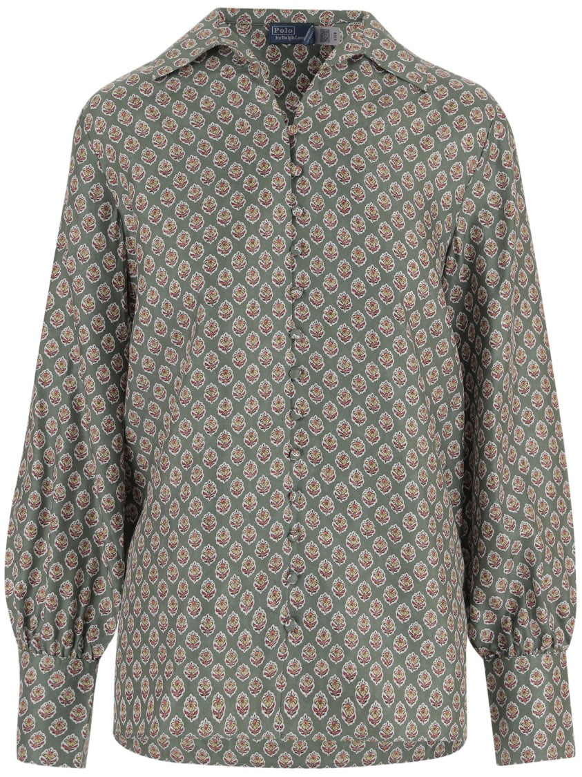 Polo Ralph Lauren Silk Shirt With Floral Pattern
