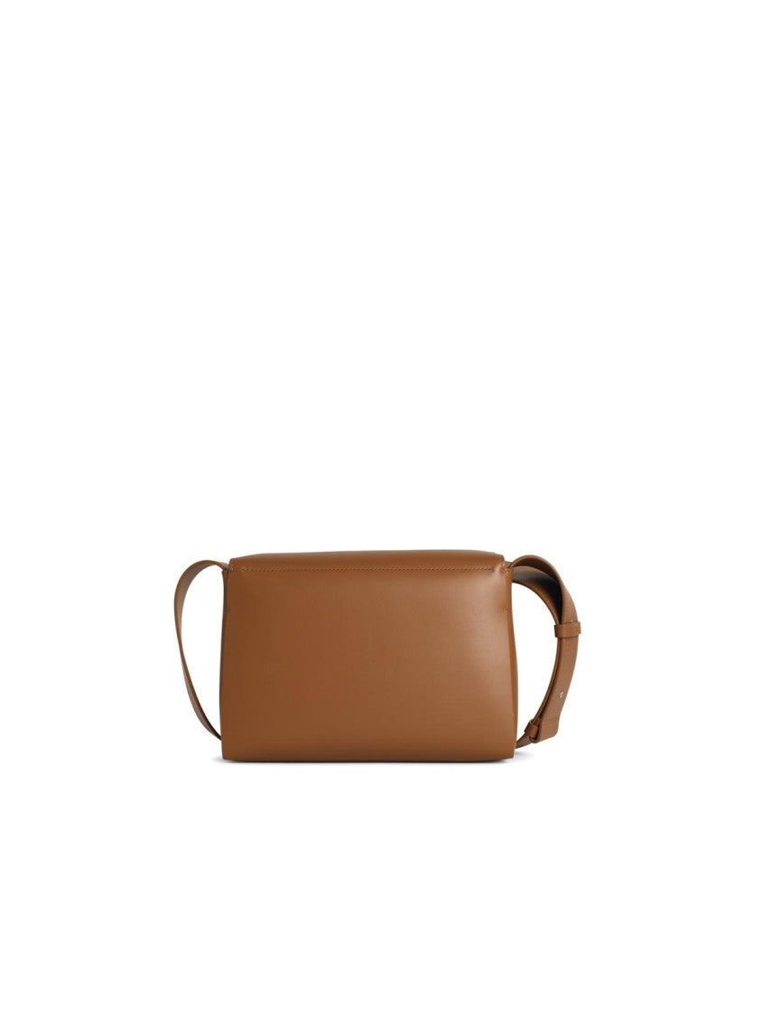 Jil Sander 'Messenger' Brown Leather Crossbody Bag