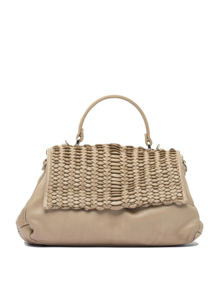 Giancarlo Nevola Beige Leather Shoulder Bag