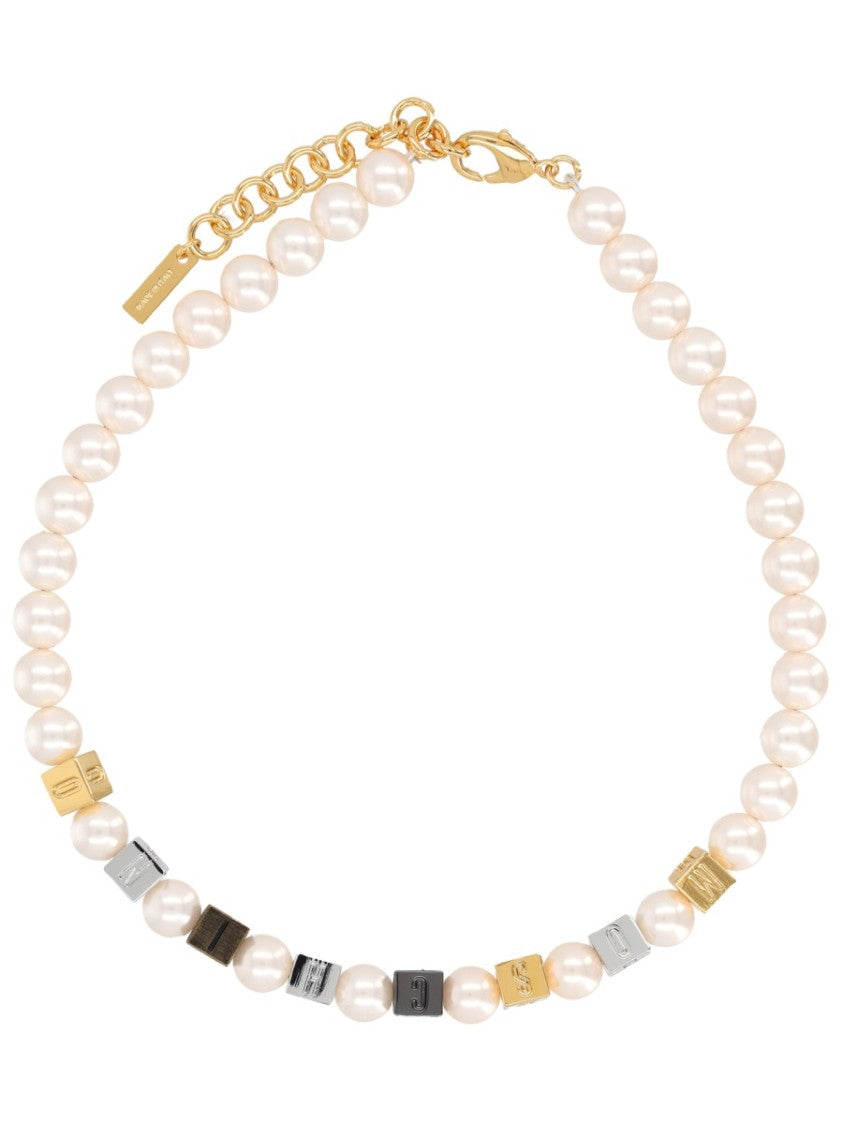 Moschino Moschino Pearl Gold Toned Necklace