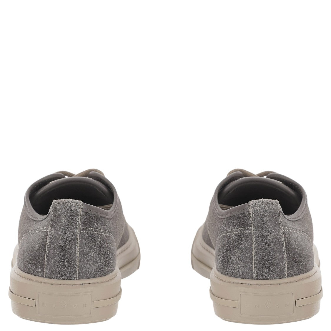 Hogan Vintage Suede Rebel Sneakers With Rubber Inserts