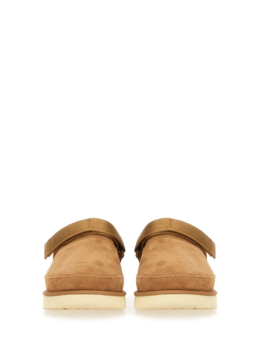 Ugg Slip-On Suede Clogs With Strap