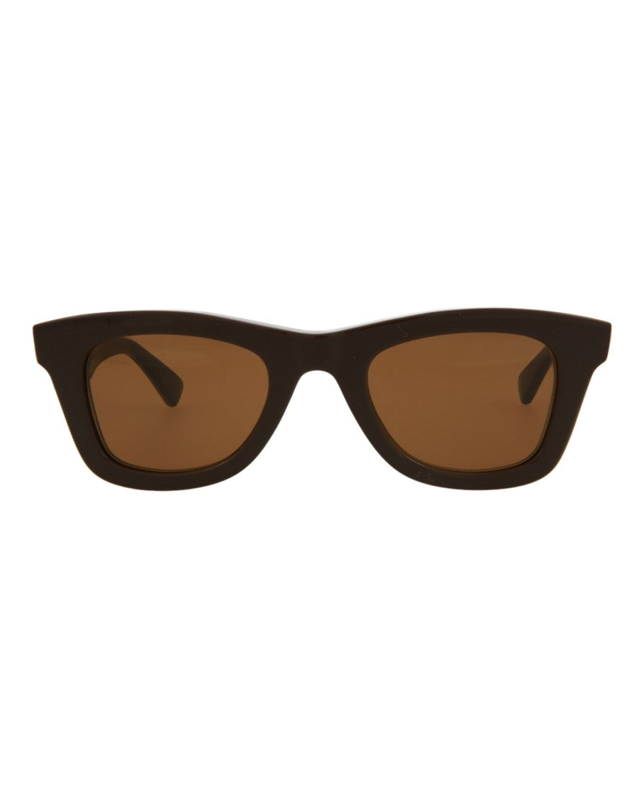 Bottega Veneta Square-Frame Acetate Sunglasses With Saddle Nose Bridge