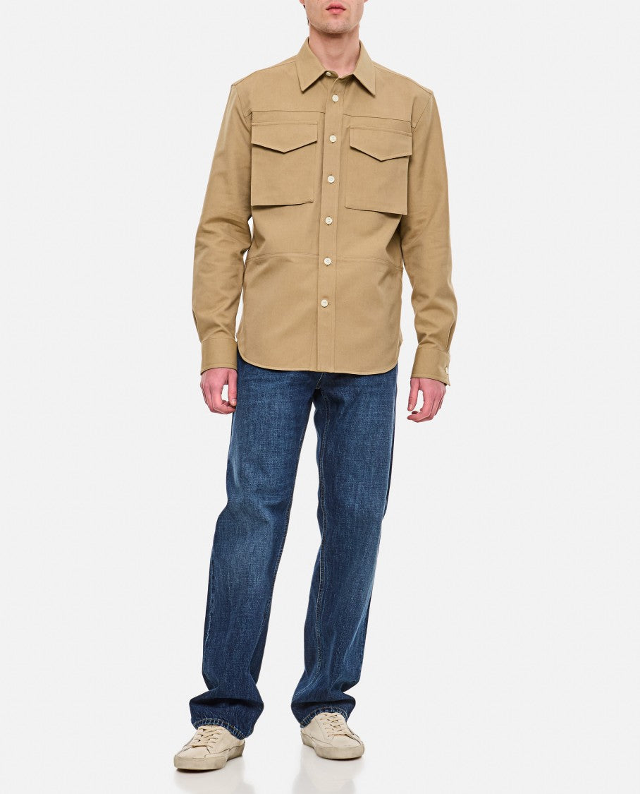 Alexander Mcqueen Cotton Military Pocket Shirt