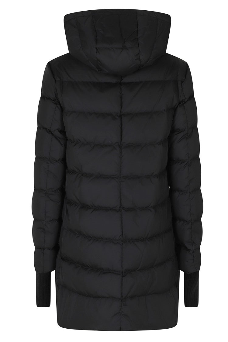 Herno Black Hooded Double-Slider Zip Polyamide Down Jacket