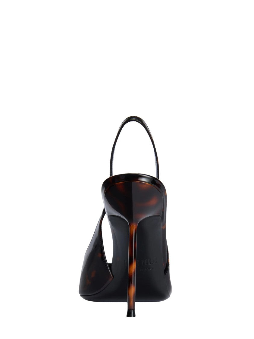 Paris Texas Tortoiseshell Leather Lidia Slingbacks