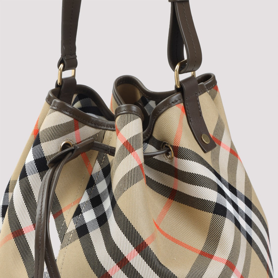 Burberry Spacious Drawstring Shoulder Bag