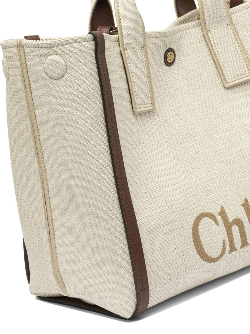 Chloé Structured Beige Shoulder Bag