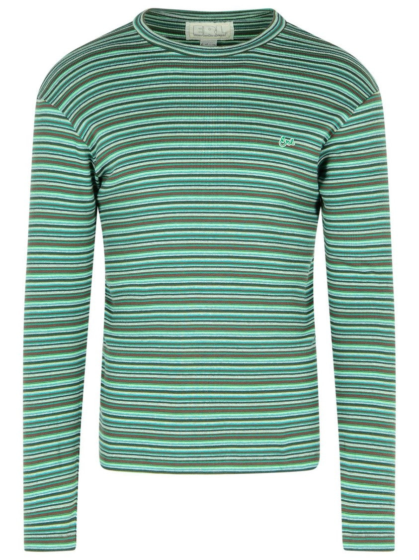 Erl Green Cotton Sweater