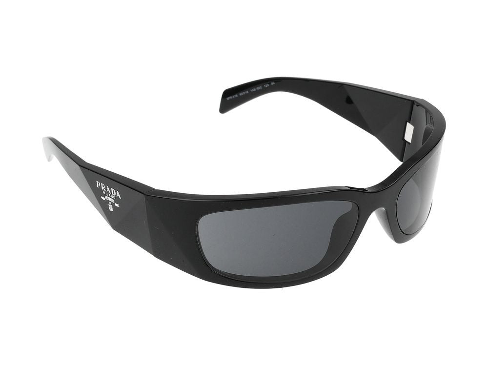Prada Black Contemporary Plastic Sunglasses