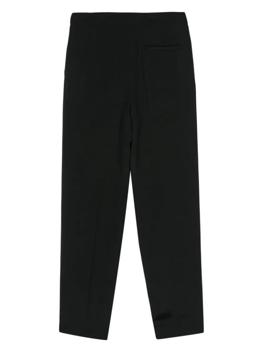 Giorgio Armani Tailored Silk Pants With Pleated Front