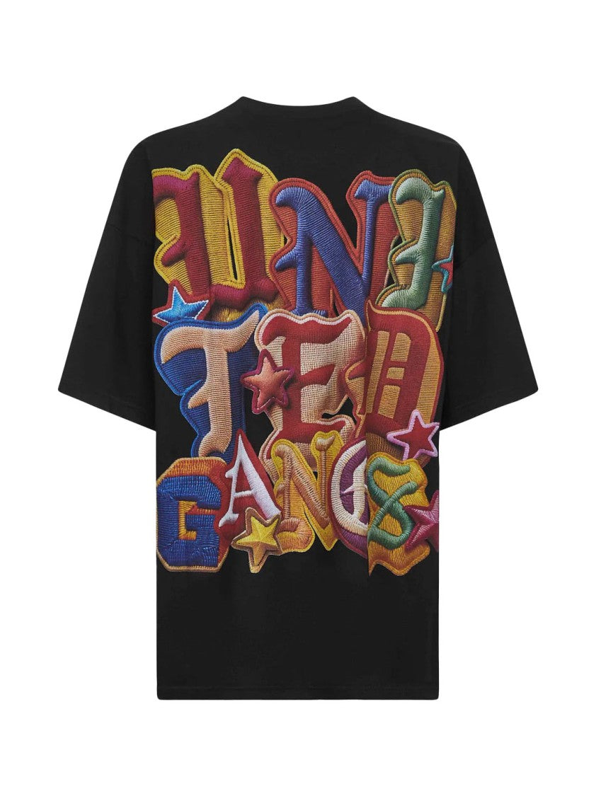 Pdf Black T-Shirt With Multicolor Print