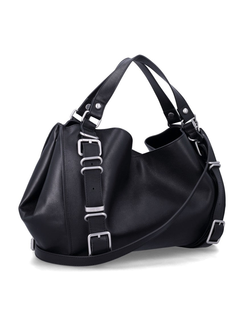 Diesel Medium-Sized D-One Top Handle Handbag With Adjustable Strap