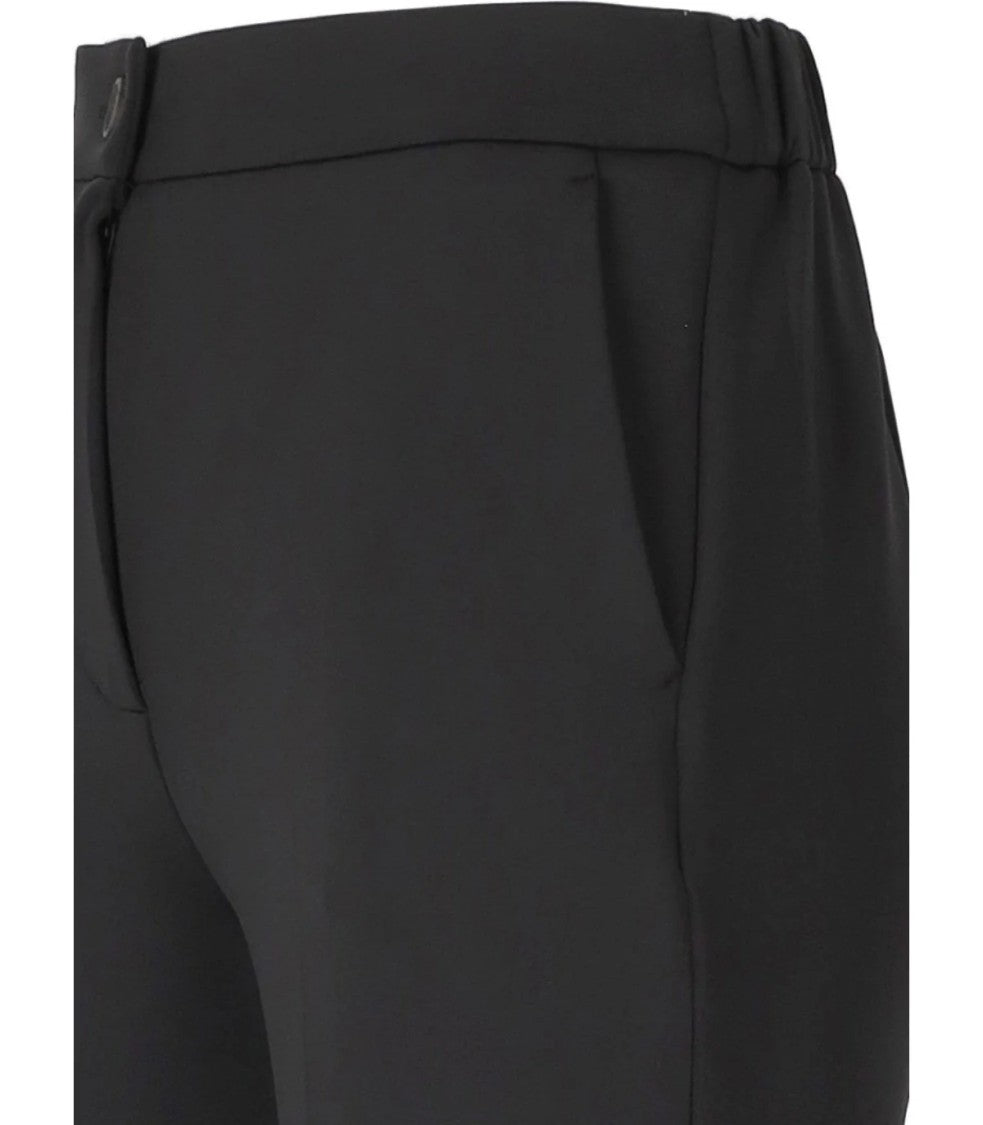 Max Mara Straight Cut Tailored Pants With Buttoned Waistband