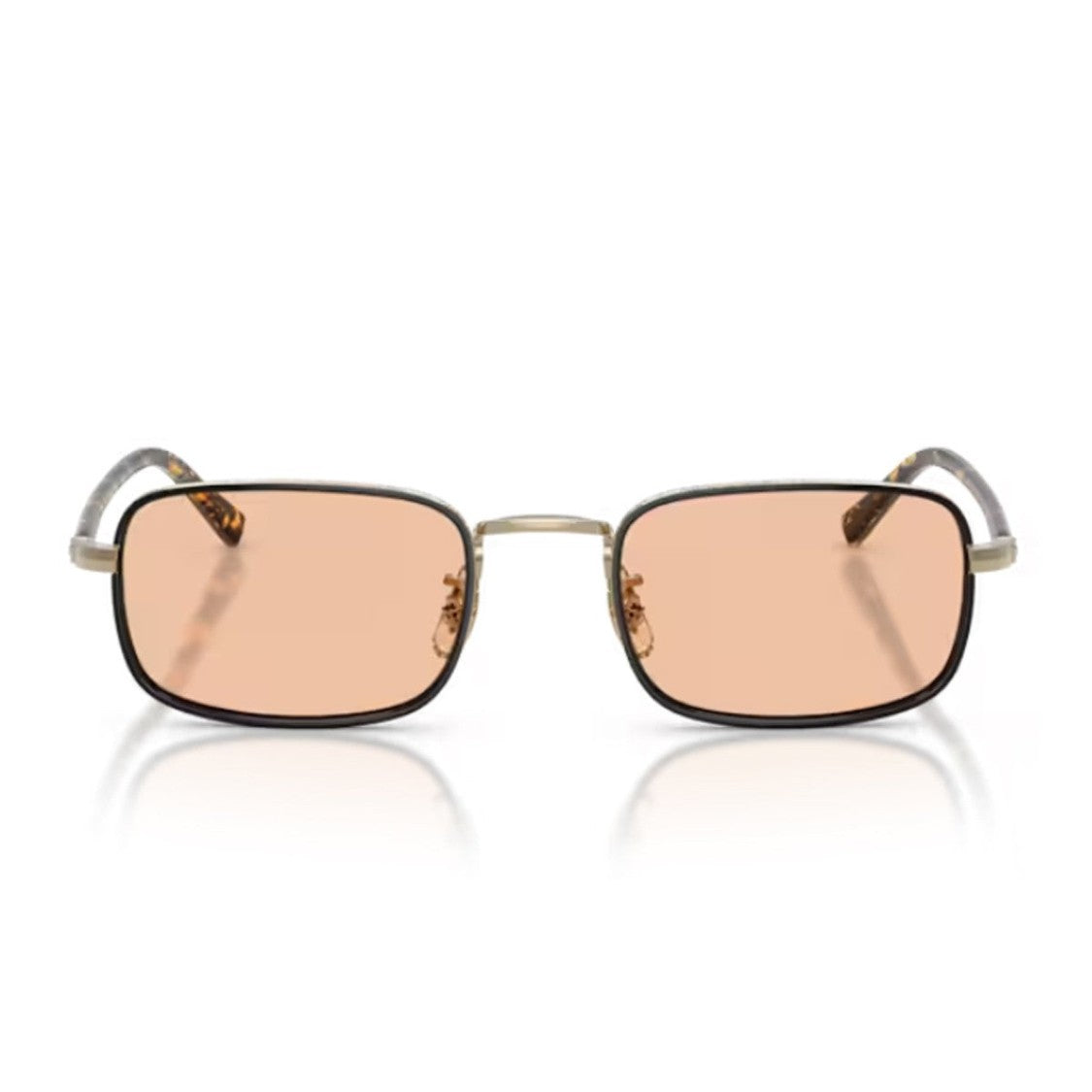 Oliver Peoples Antique Gold Brymer Ov1366t Titanium Rectangular Sunglasses