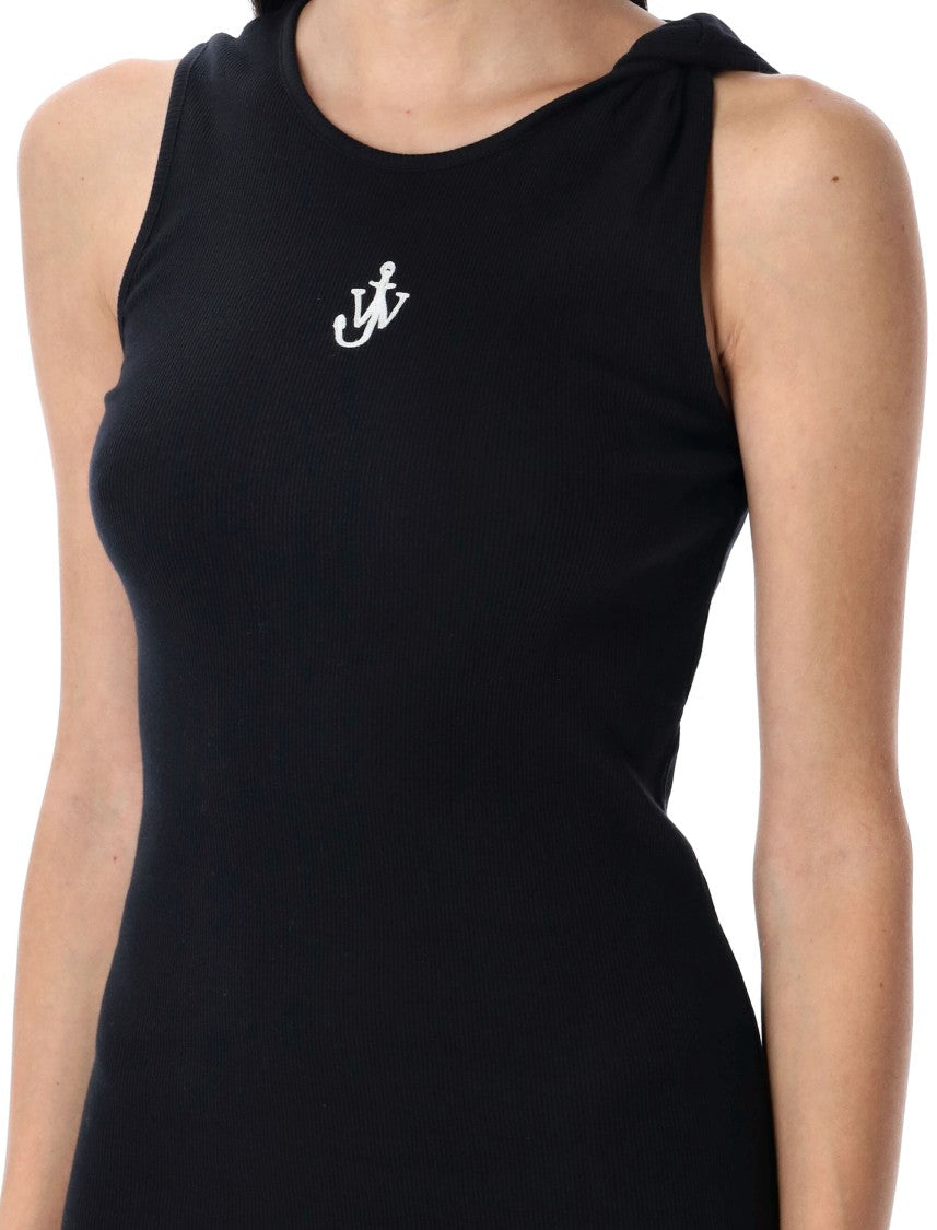 J. W. Anderson Anchor Logo Twisted Strap Long Dress
