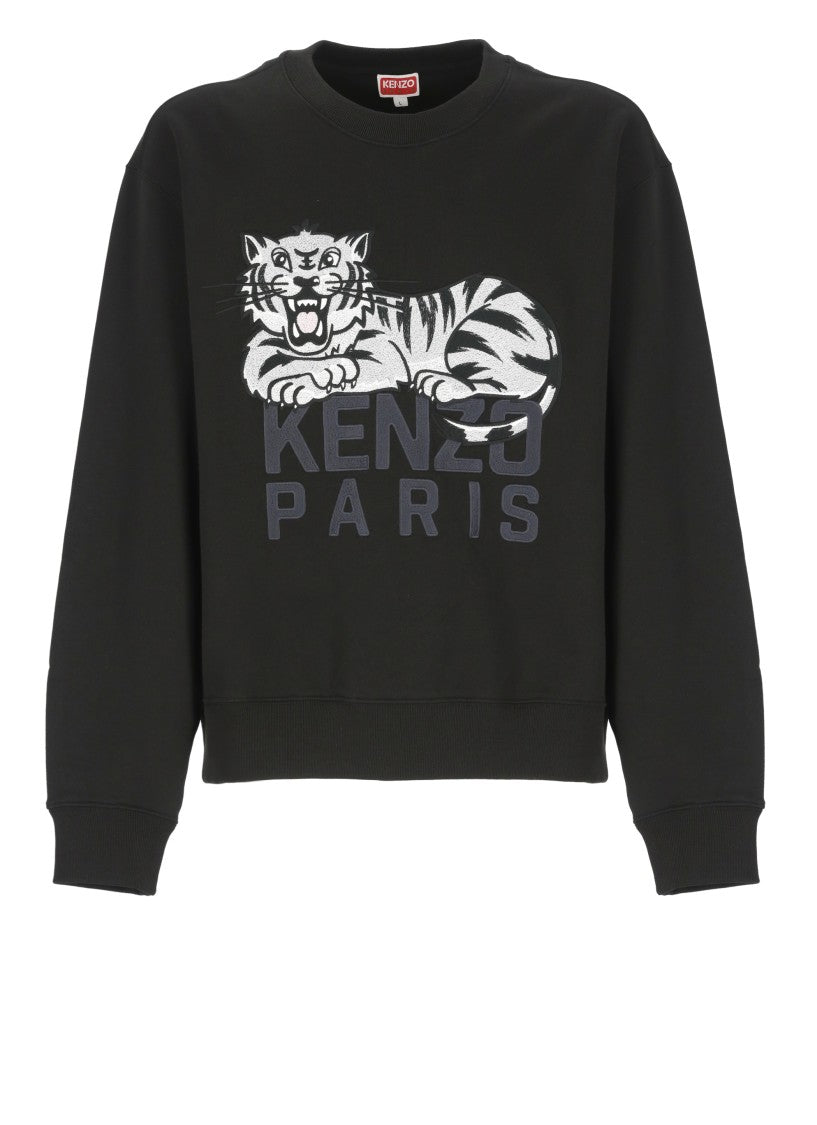 Kenzo Black Happy Tiger Sweatshirt