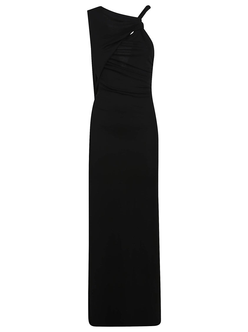 The Andamane Black Evening Dress With Open Back