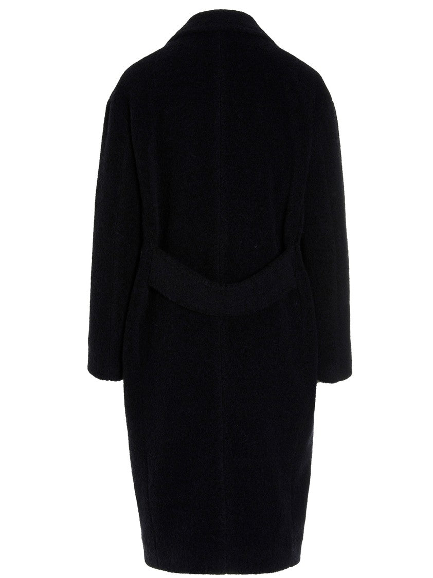 Maurizio Miri Double-Breasted Maxi Coat With Button Closure