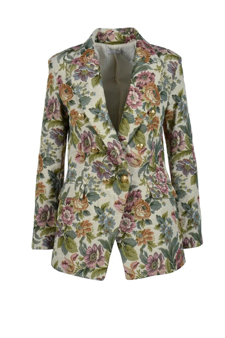 Motel Beige/Green Patterned Jacket