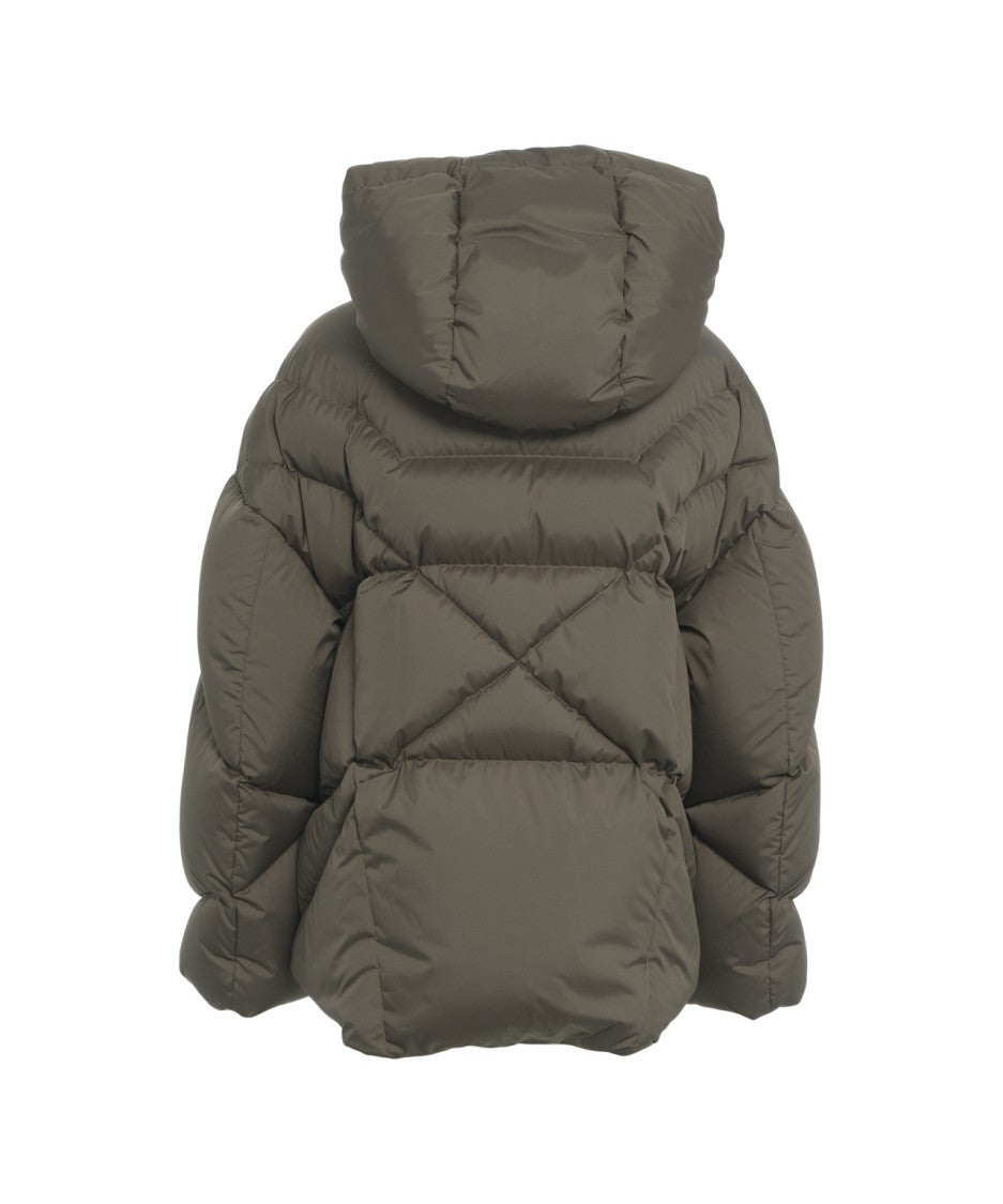 Khrisjoy Oversized Quilted Down Jacket With Hood